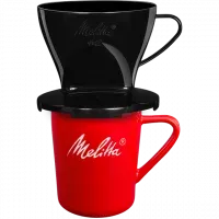 Kaffeefilter 1x2 Schwarz & Melitta Porzellanbecher